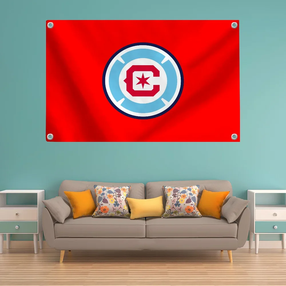 Garden Funny Flag Pride Flag Flag to Hang Flags for Rooms Banner C-chicago F-fire Fc Decorative Flags and Banners Outdoor Decor