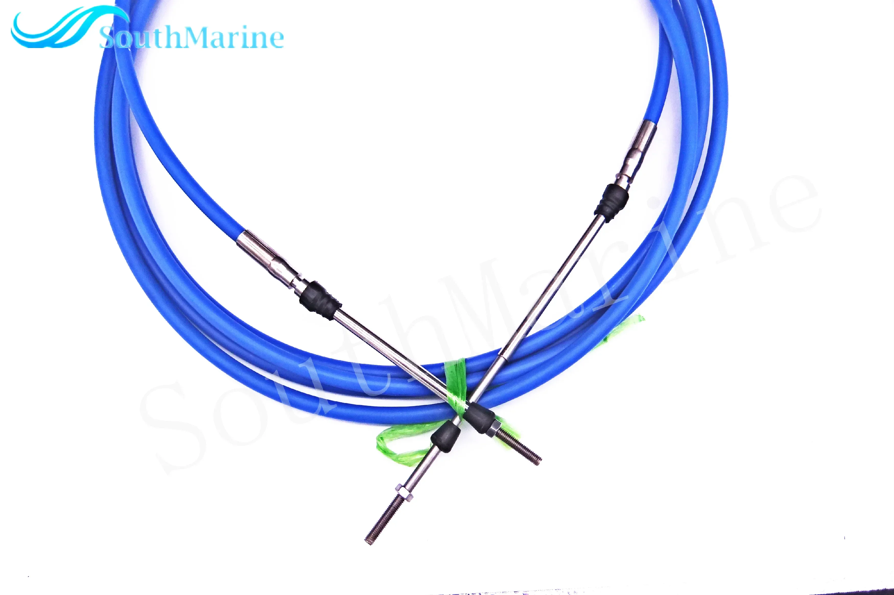 Outboard Engine ABA-CABLE-18-GY Remote Control Throttle Shift Cable 18ft for Yamaha Boat Motor Steering System Blue 5.486m