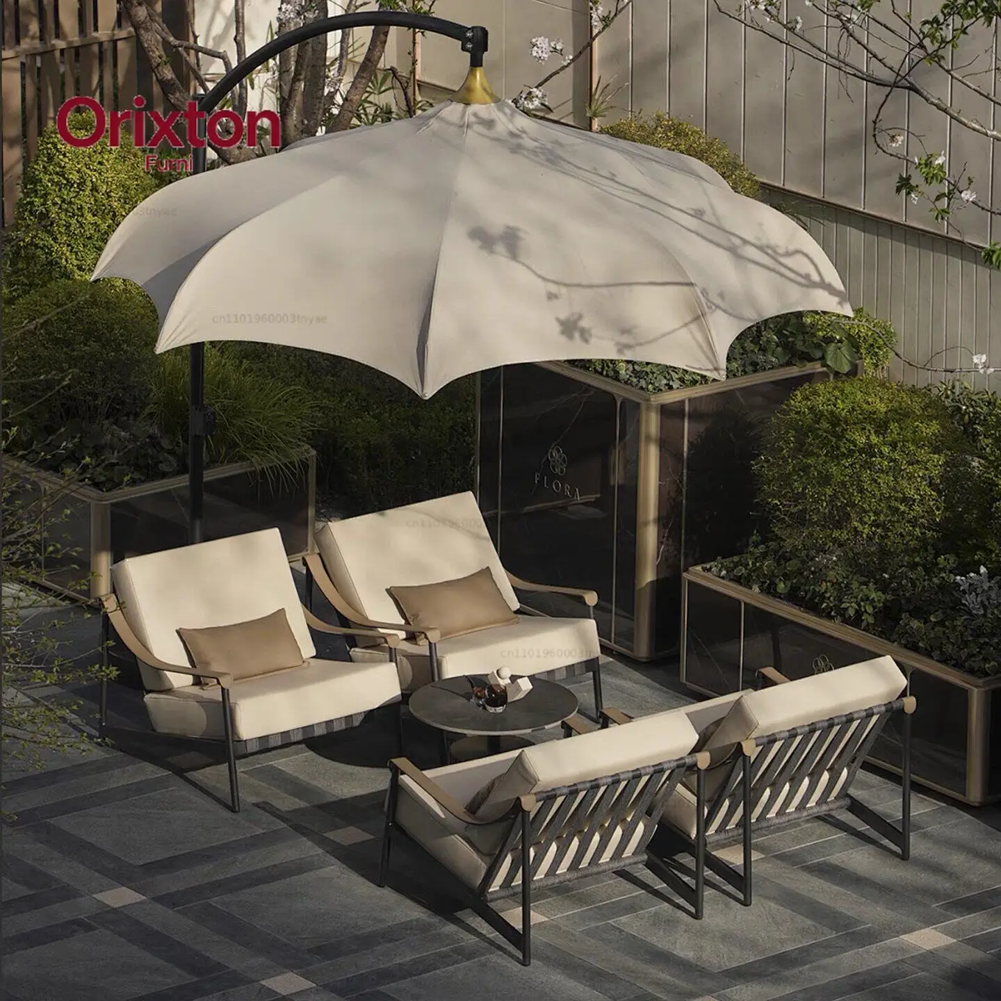Outdoor sunshade umbrellas, courtyard villa garden umbrellas, outdoor waterproof and sun-protective umbrellas
