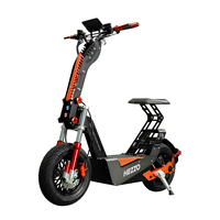 16Inch Off Road Escooter Foldable with Seat USA EU Warehouse HEZZO F8 Electric Scooter 72V 10Kw 100Km/h 50Ah 150Km Long Range