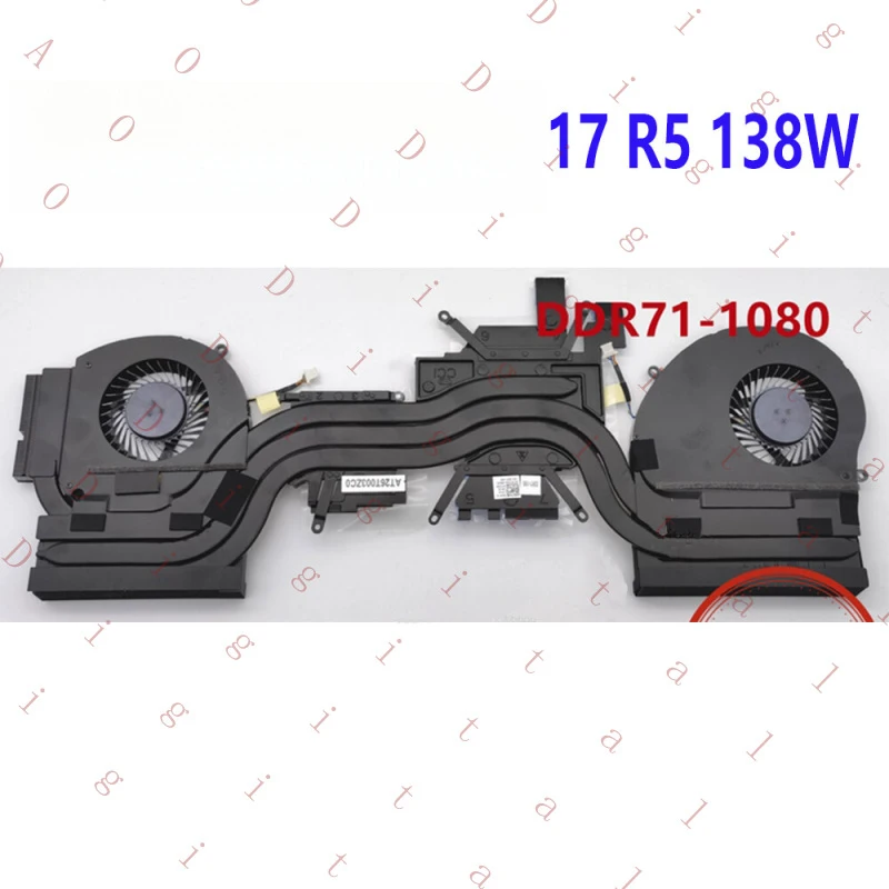 WW For DELL Alienware 17 R5 138W GTX1080 CPU GPU Cooling Fan Heatsink 0FJ5DK FJ5DK