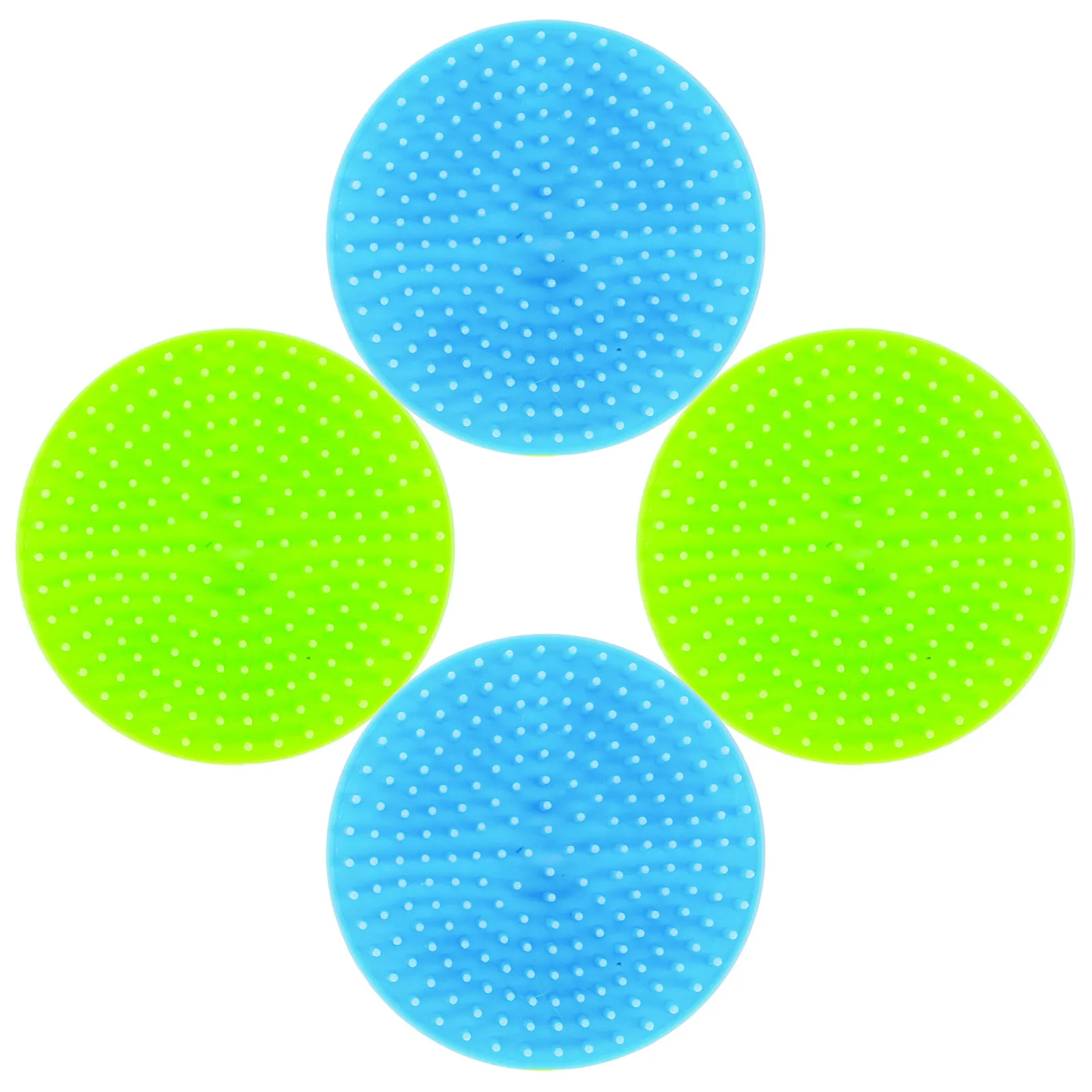 

Набор из 4 массажных расчесок для головы и щеток для мытья волос: эффективное отшелушивание кожи головы, расслабление, улучшение кровообращения, отлично подходит для чувствительной кожи