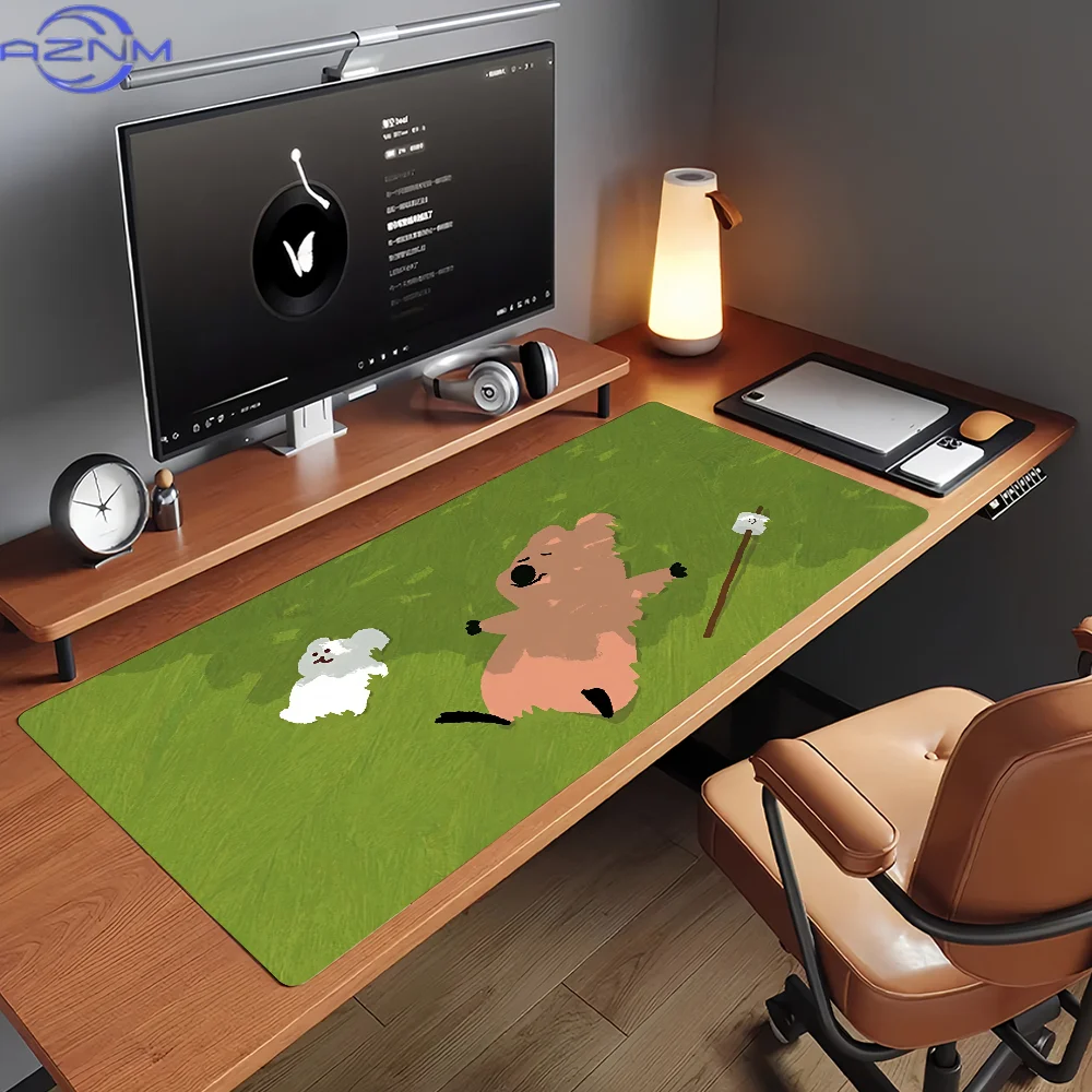 Cartoon Quokka Brand D-dinotaeng-S Mouse Pad Non-slip Rubber Gamer Balance Computer Mat Decoracion Deskmat Laptop Office Large