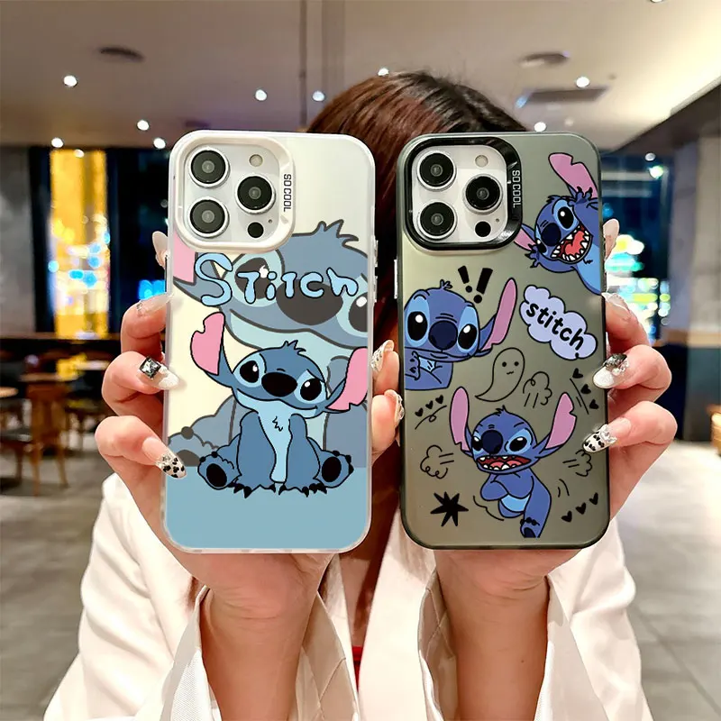 Funda para teléfono Redmi Note 14 13 12 11 Pro 5G 10 Xiaomi Poco X7 X6 X5 M6 M4 Pro X3 NFC, funda con dibujos animados de Stitch Disney