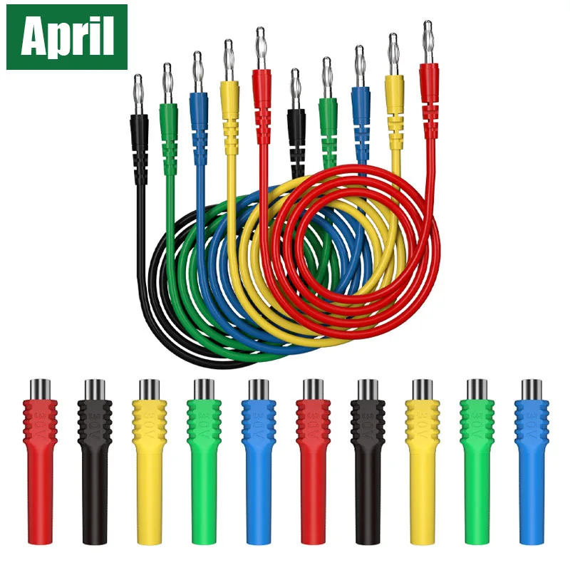 Magnetic Test Lead Kit, 4mm Banana to Banana Test Leads with Magnetic Connector, Multimeter, Electrical Equipment