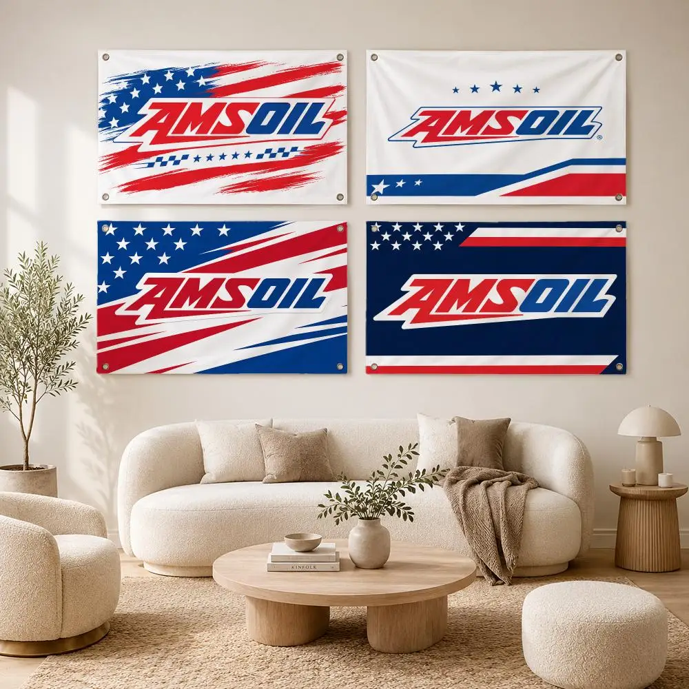 Brand AMSOIL Flags flag For Decoration Outdoor Picnic Hanging Home Camping Party Banner