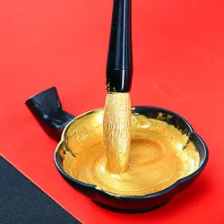 Professional Gold Calligraphy Ink Metallic Pigment Golden Paint Golden Ink For Glass Dip Pen Writing Stationery Office Supplies