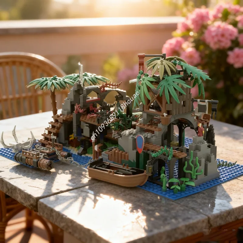 570-pz-moc-isle-memory-piratesed-modello-costruzioni-mattoncini-assemblabili-fai-da-te-regalo-festivo-idea-giocattolo-creativo