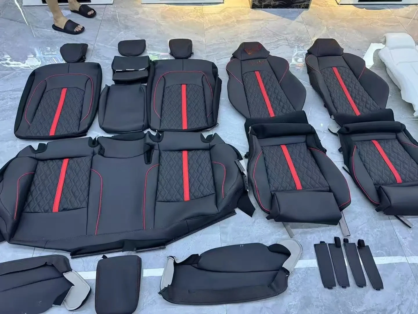 for audi Q2 Q5 Q5L Q7 Q8 RS Upgrade High Quality Luxury Car Sport Racing Bucket Seats Leather Cover and Sponge
