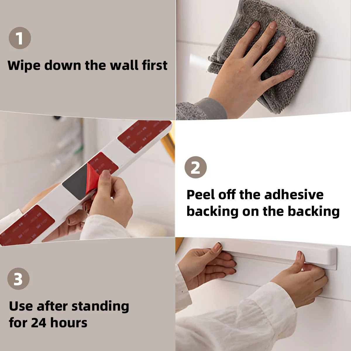 Toothpaste storage rack, squeezing artifact, facial cleanser, no punching, home bathroom, bathroom wall clip