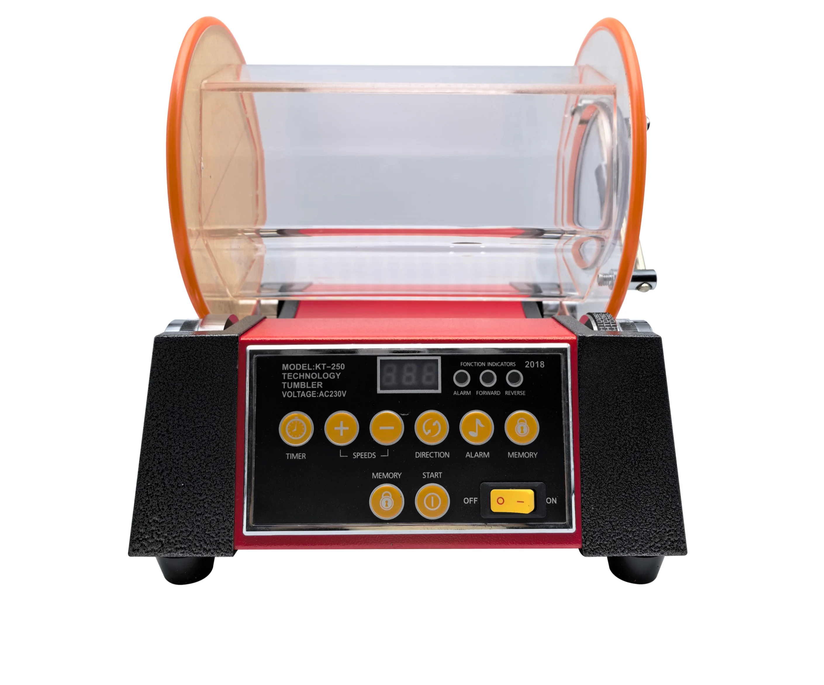 KT250 Rotary Tumbler Polishing Machine for Jewelry Gold Silver Copper Polishing, Deburring, Cleaning and Burnishing-HDF