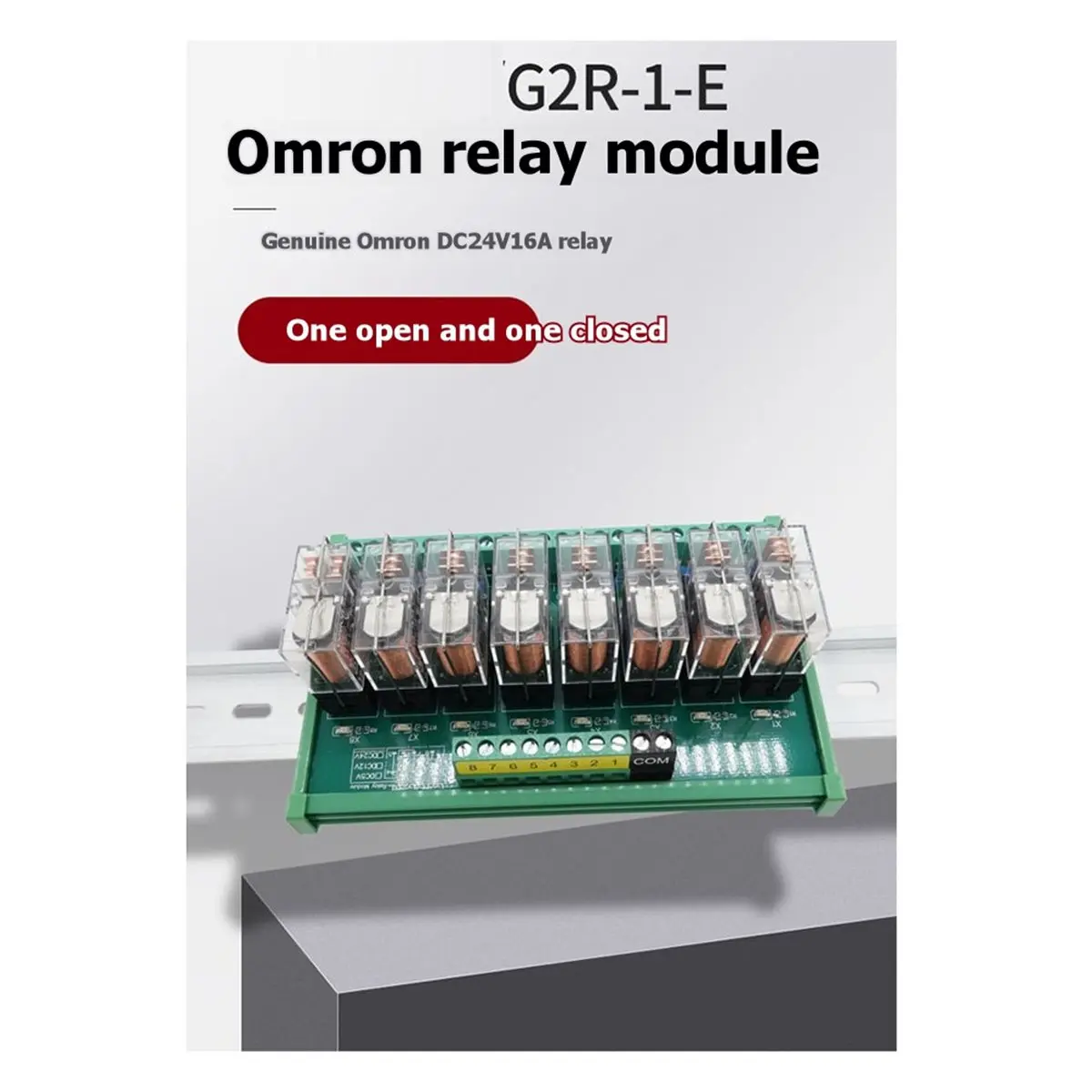 6チャンネルインターフェースリレーモジュール-1no-1nc-dinレールマウント-g2r-1-e-16a入力-dc-12v-24v-pnp-npn
