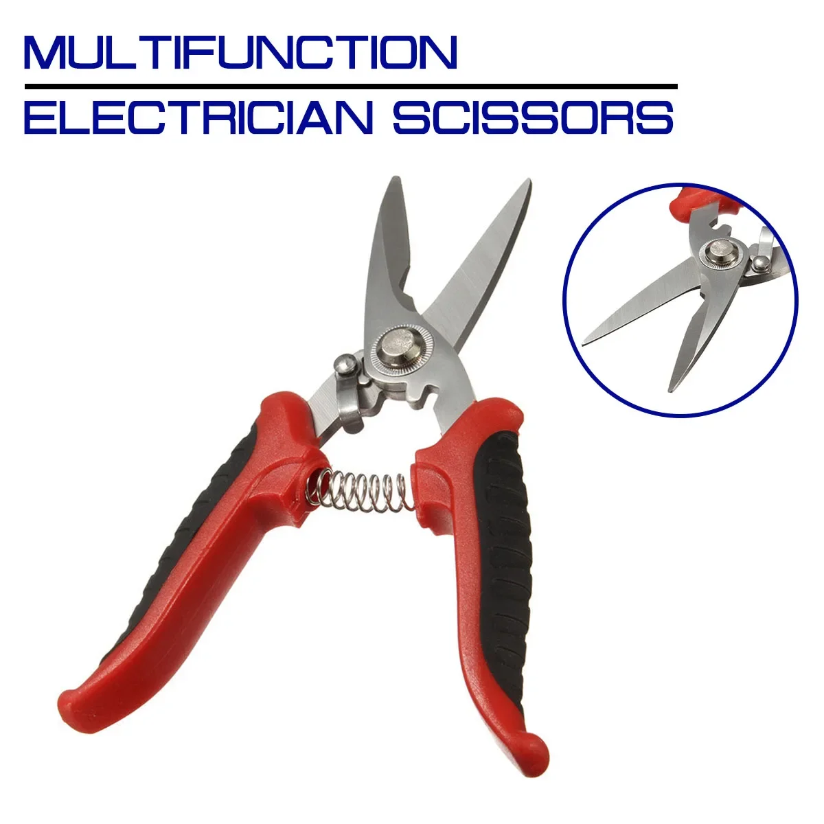 1PC Scissors Stainless Steel Electrician Multifunction Manually Shears Groove Cutting Wire and Thin steel Plate Hand Tools