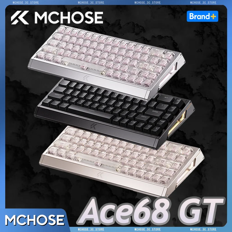 

Игровая клавиатура MCHOSE ACE68 GT с карбоновой пластиной, частотой опроса 16K, двумя микроконтроллерами, частотой сканирования 256K, 0.06 мс, 0.001 мм RT, переключателями Taishan GT