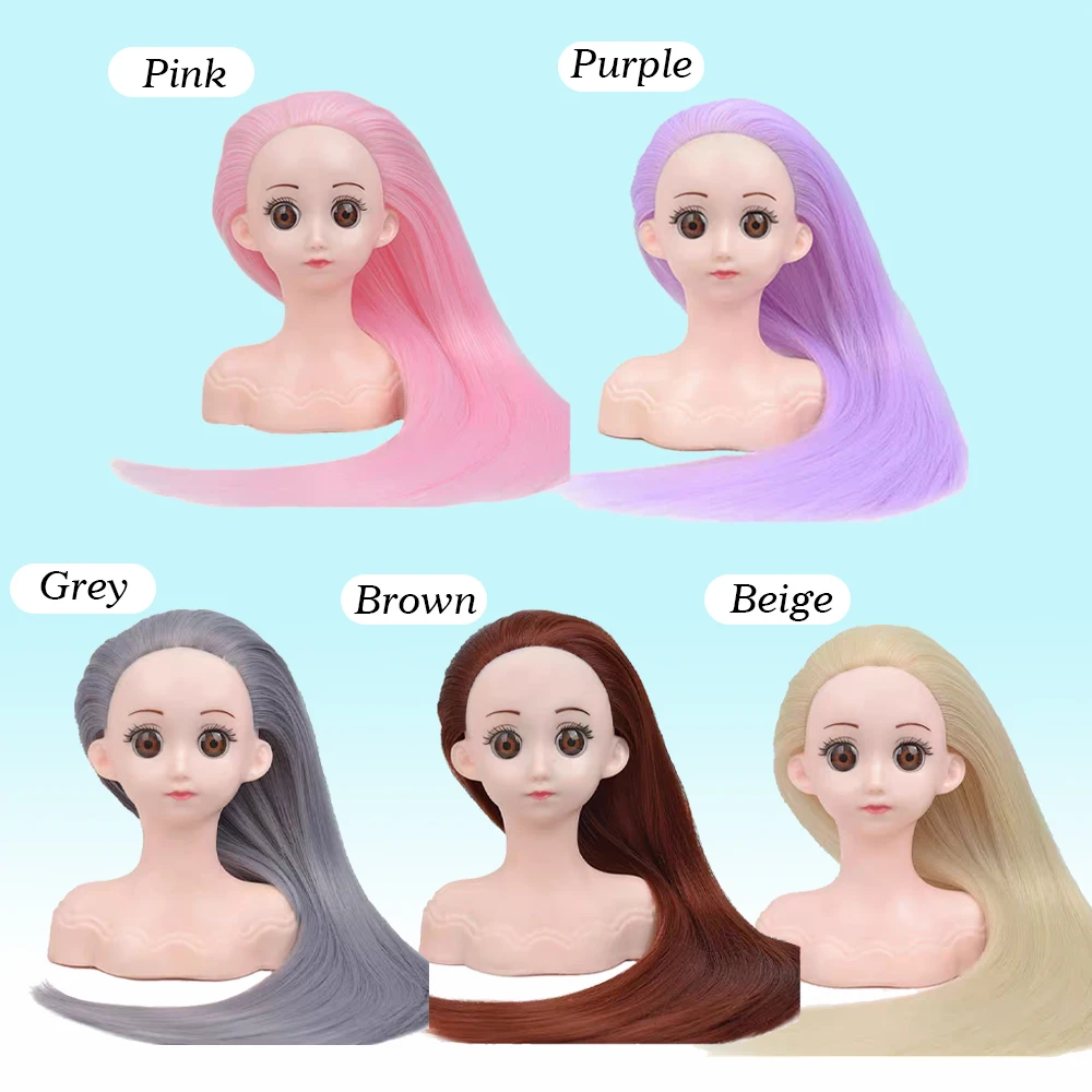 Haar Styling Pop Hoofd Voor Meisjes Styling Hoofd Voor Kinderen Mannequin Hoofd Voor Haar Styling Vlechten Oefenpop Hoofd Met Klem Houder