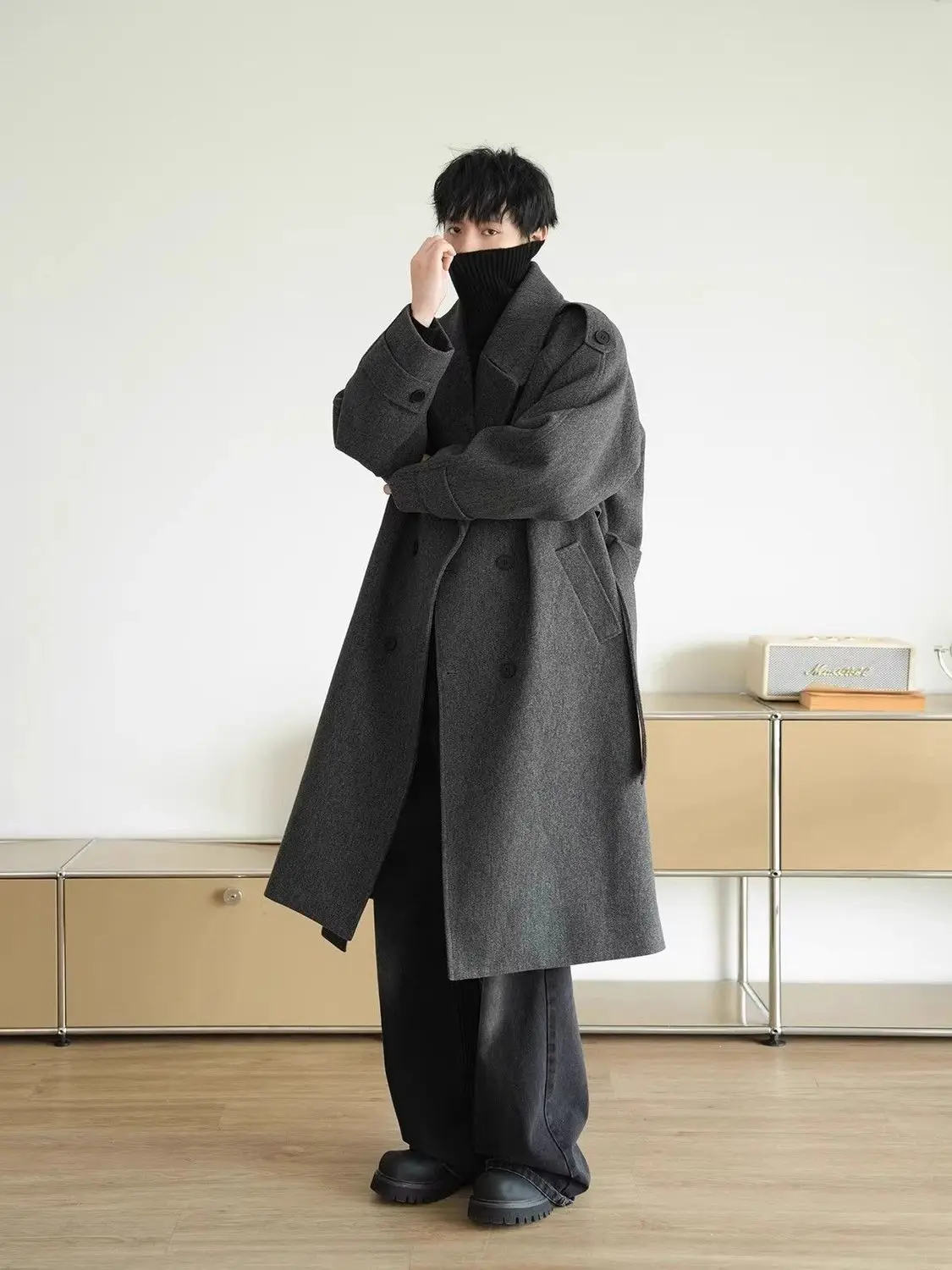 

Мужское синее пальто из смесовой шерсти: хлопок, нейлон, полиэстер, спандекс, вельвет, фланель, шенилл, бархат, твил, текстиль, ткань, материал, волокно BF