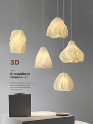 Modern Creative 3D Printing Ceiling Chandelier for living room Bedroom Bedside Restaurant Pendant Lights Dining Table Decor Lamp