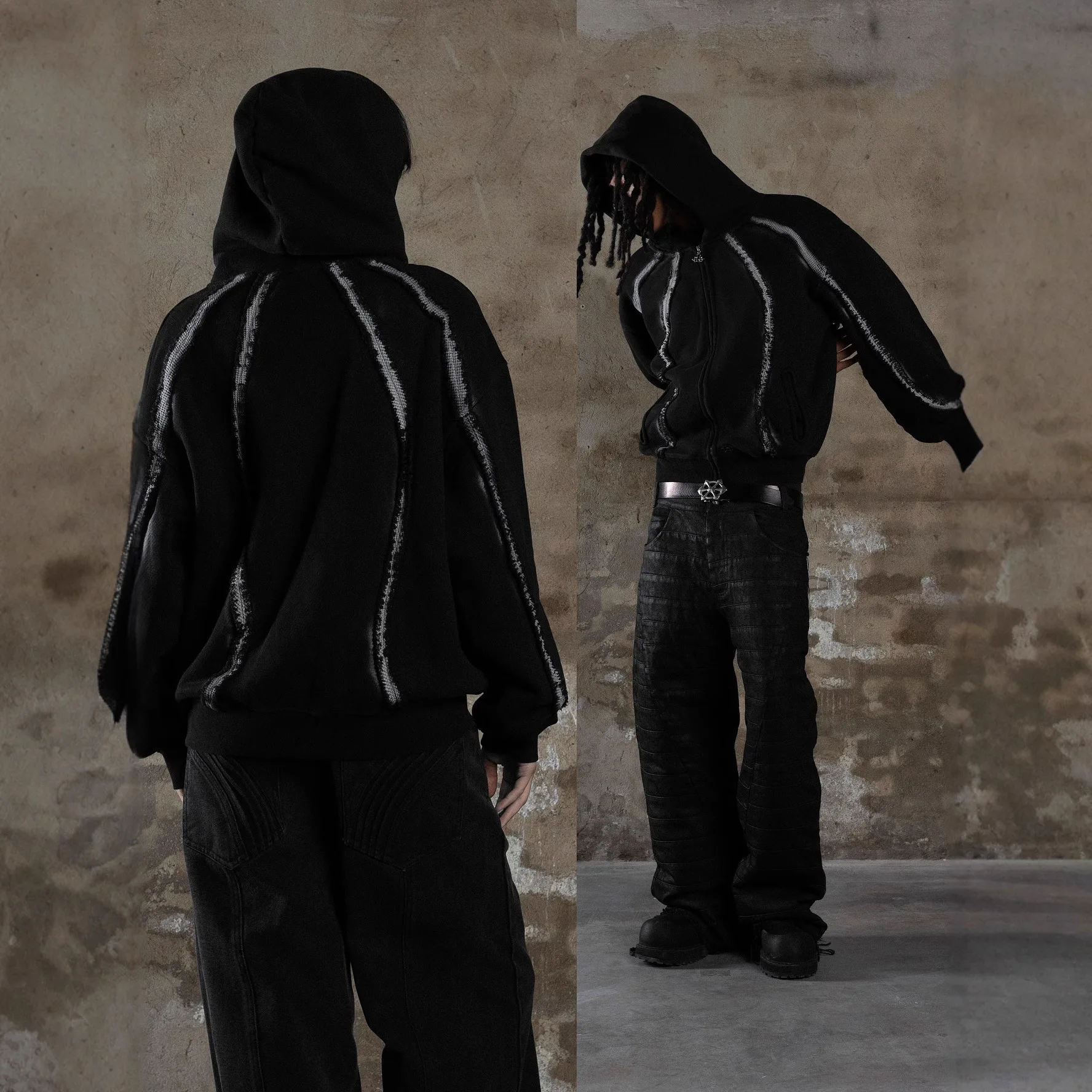 

American Retro High Street k Design Mens And Womens Lo Winter Commute Sle Long Sve Sweatirt Other Material 00%