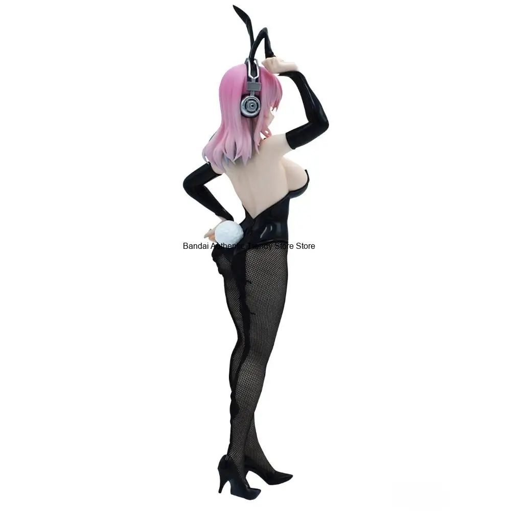 In Stock FuRyu Original Genuine SoniComi Super Sonico BiCute Bunnies Figure Black 28cm Sexy Collections Model Toy Figures Gift view 3