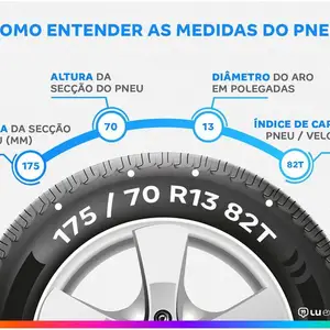 Rim tire 13 ”175/70r13 xbri 82t premium f1 7 Main Sales Tires Aro 13 - №6