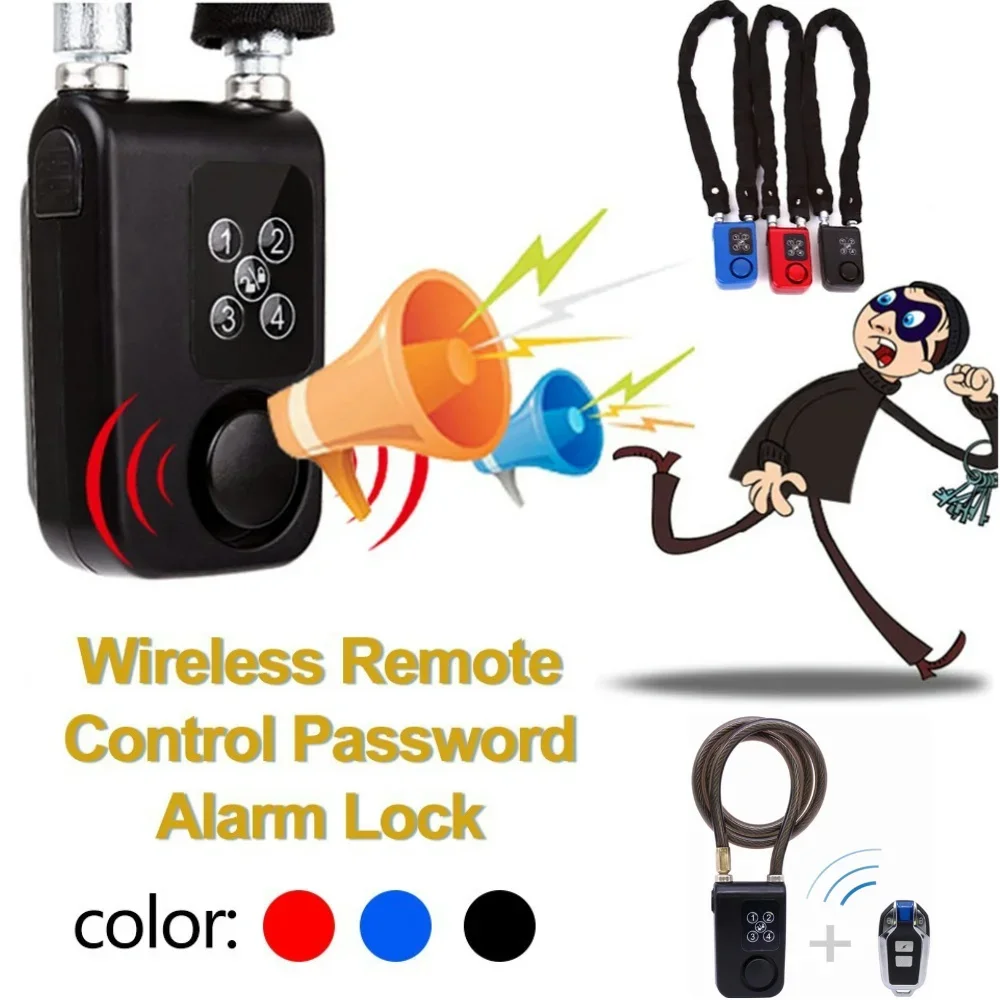 

Anti-Theft Smart Bike Lock Bluetooth-compatible Remote Control Cycling Bicycle Safe Alarm Locker Waterproof Padlock