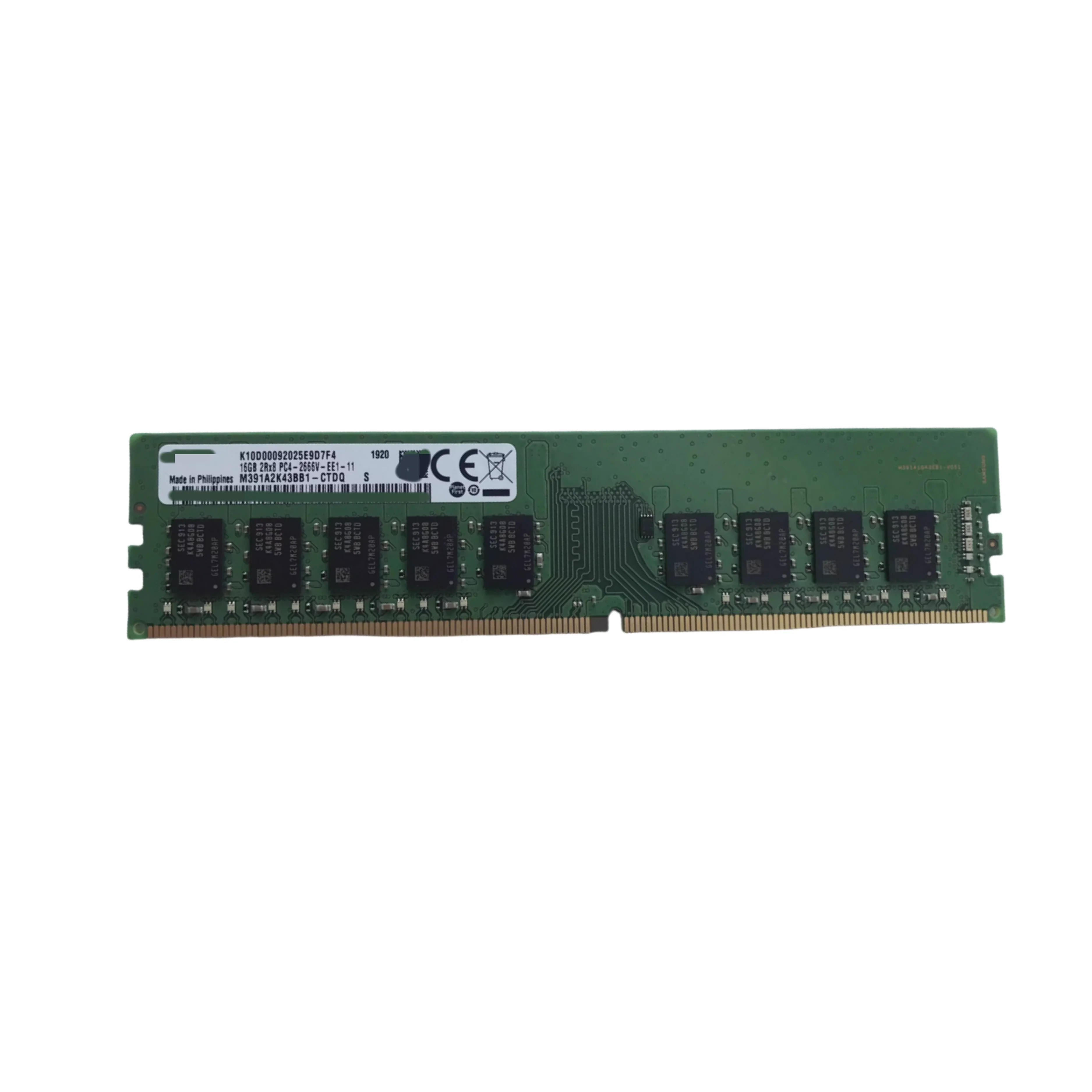 

M391A2K43BB1-CTD 16G 2RX8 PC4-2666V ECC UDIMM