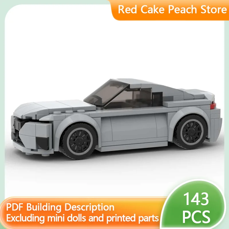 

Модель скоростного гоночного автомобиля MOC, строительные кирпичи, RCF, двухдверный гиперкар, модульная технология, детские праздничные подарки, сборка игрушек, костюм