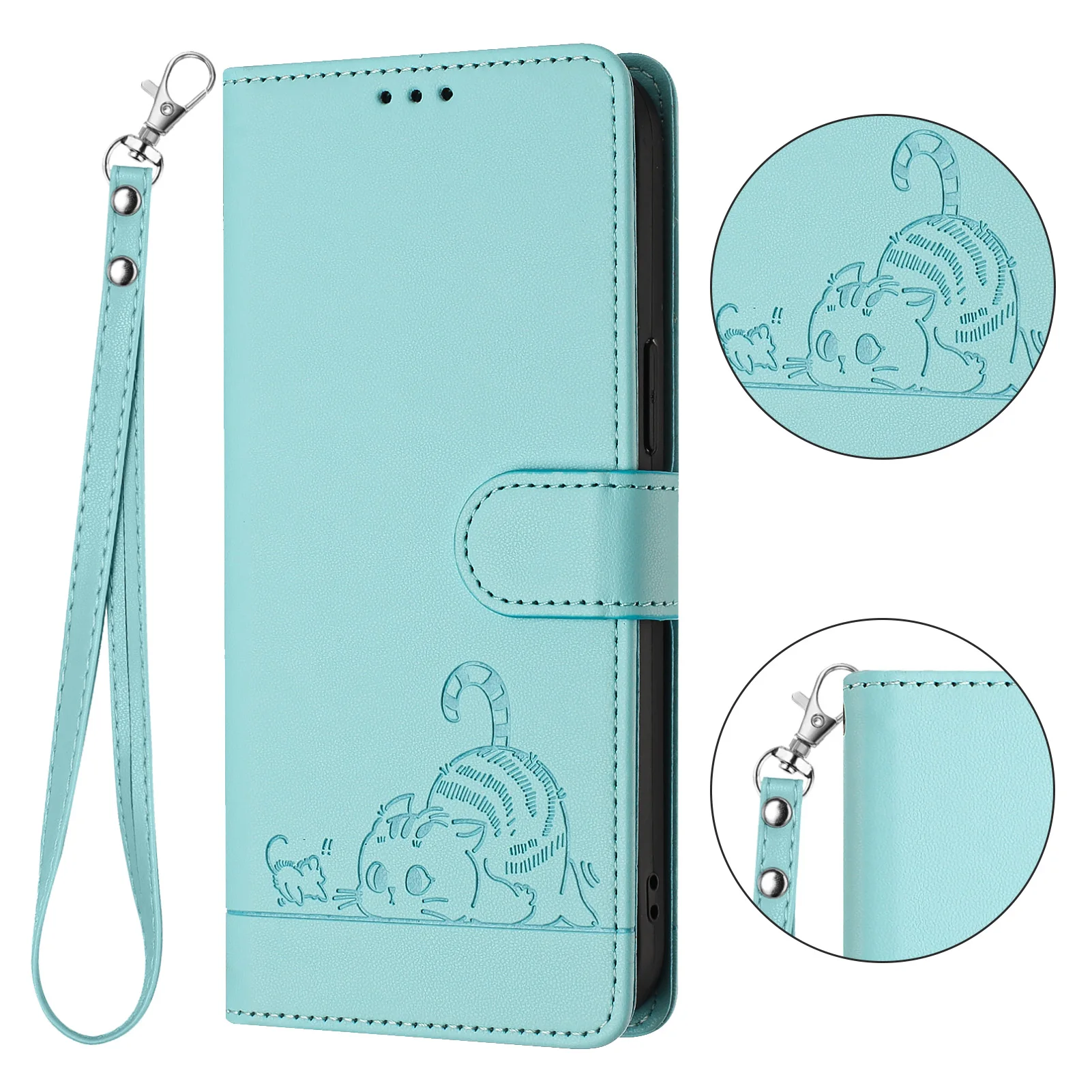 

Leather Phone Wallet Case Book Stand For iPhone 17 16 15 14 13 12 11 Pro Max 16e XS X XR SE 7 8 Plus Protective Card Flip Cover
