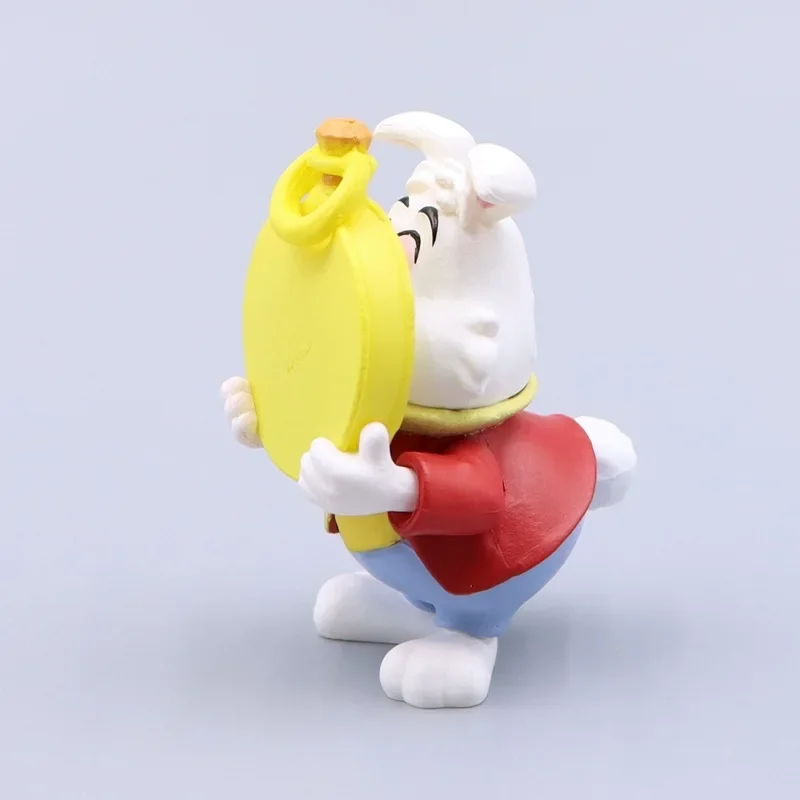 4 ชิ้น/เซ็ตการ์ตูนดิสนีย์อะนิเมะตัวเลข Alice Cheshire แมวสีขาวกระต่าย Pvc Action Figure ตุ๊กตาของเล่นสําหรับเด็กคริสต์มาสของขวัญ