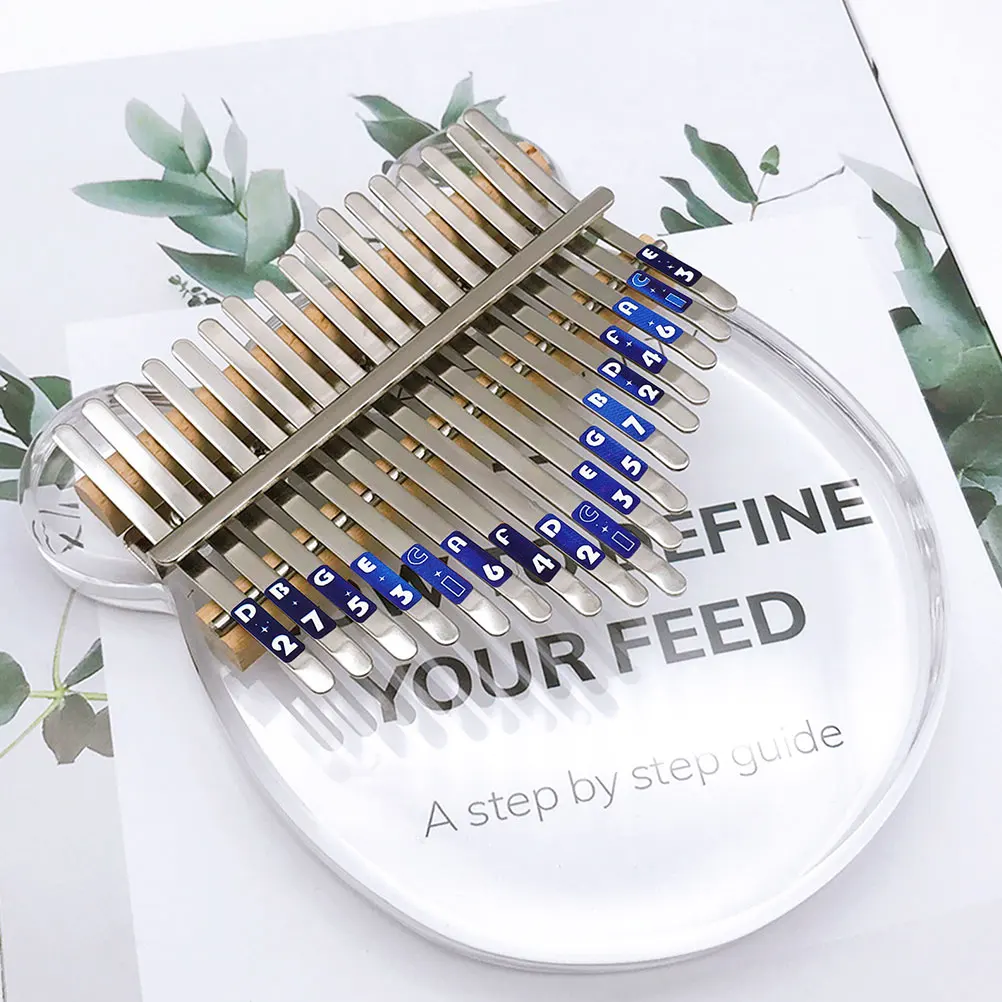 ملصقات مقياس ملاحظة للمبتدئين 17 مفتاحًا أداة إصبع البيانو الموسيقية ملحقات الإبهام ديكور ورقي