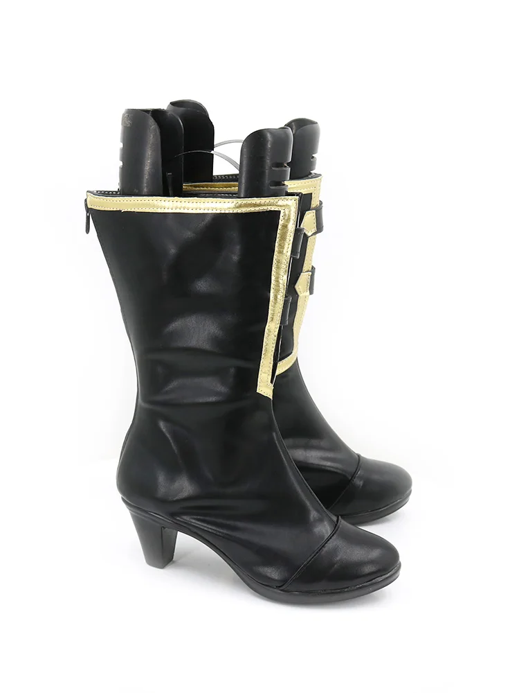 Sepatu Cosplay Derby Narita Brian, sepatu bot Cosplay hitam Halloween