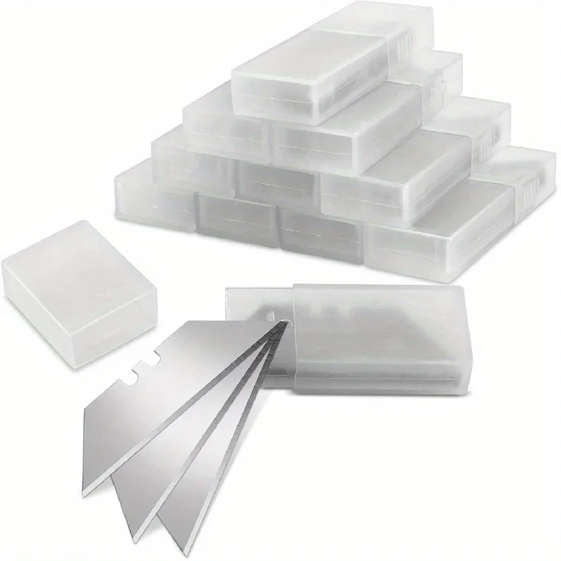 10Pcs Hook Knife Blade Dolphin Acrylic Board PVC Plastic Floor Construction Tool Cutting Horn Carpet Steel