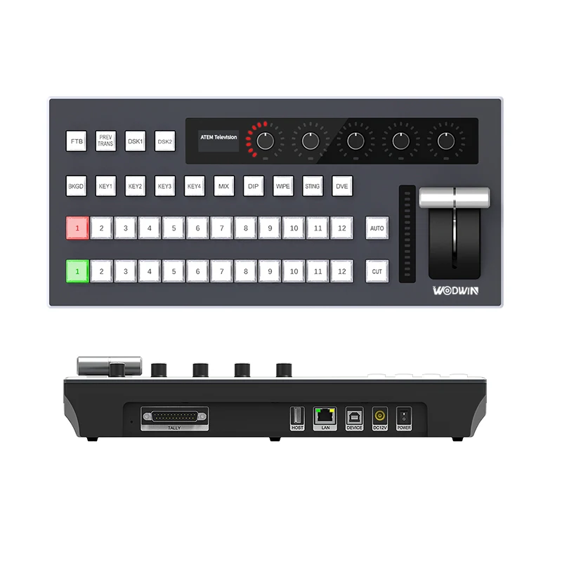 TV Broadcasting Equipment 12 channels Radio Studio Equipment USB ATEM Controller LAN  Video Mixer Switcher