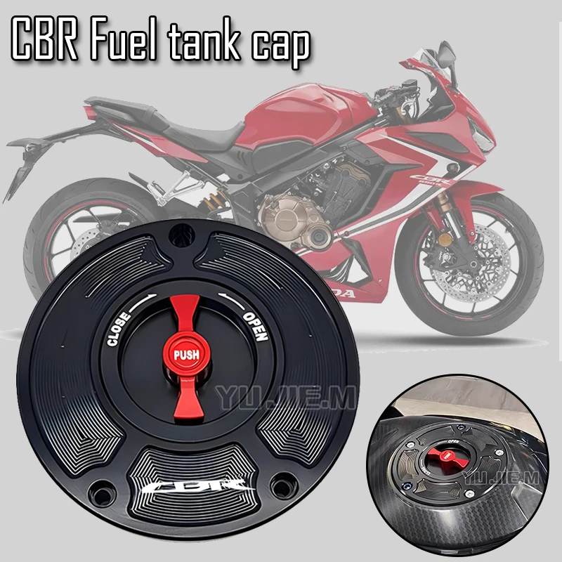Suitable for CBR CBR600RR CBR1000RR CBR650R motorcycle CNC keyless motorcycle fuel tank cap, suitable for multiple models