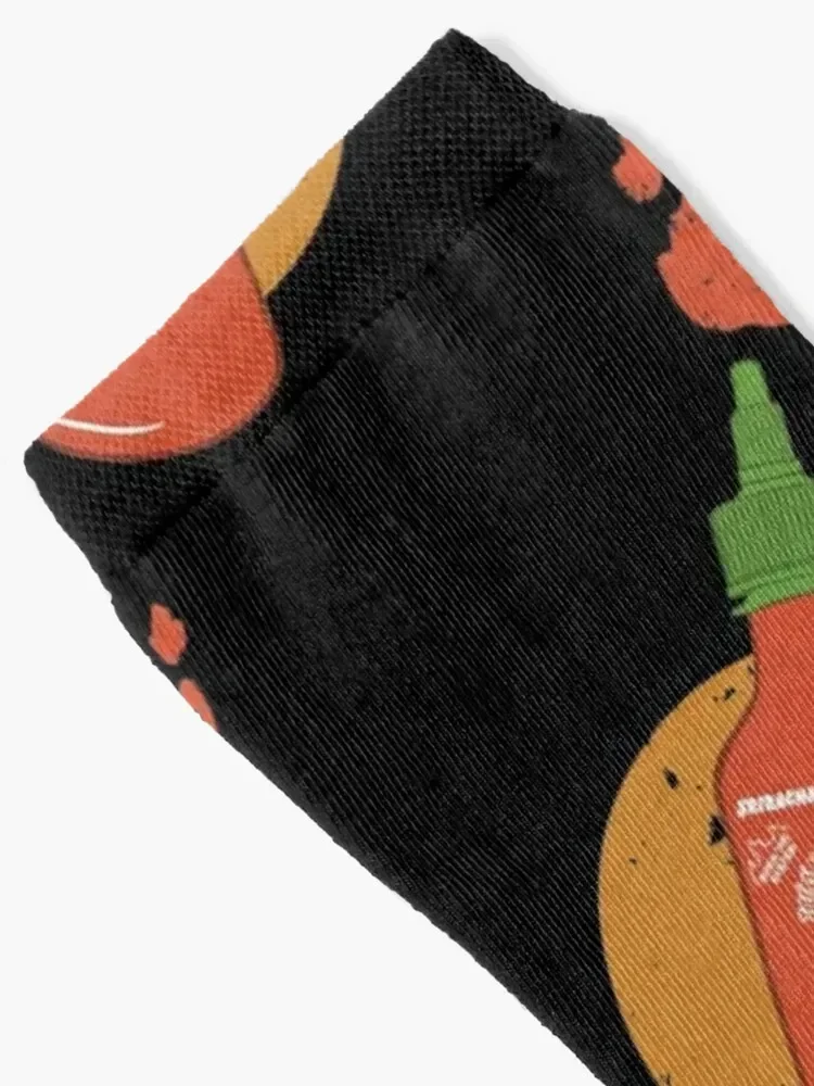 جوارب Sriracha الملونة جوارب الأزهار الكرتونية جوارب ضغط النساء الجوارب الرجالية #2