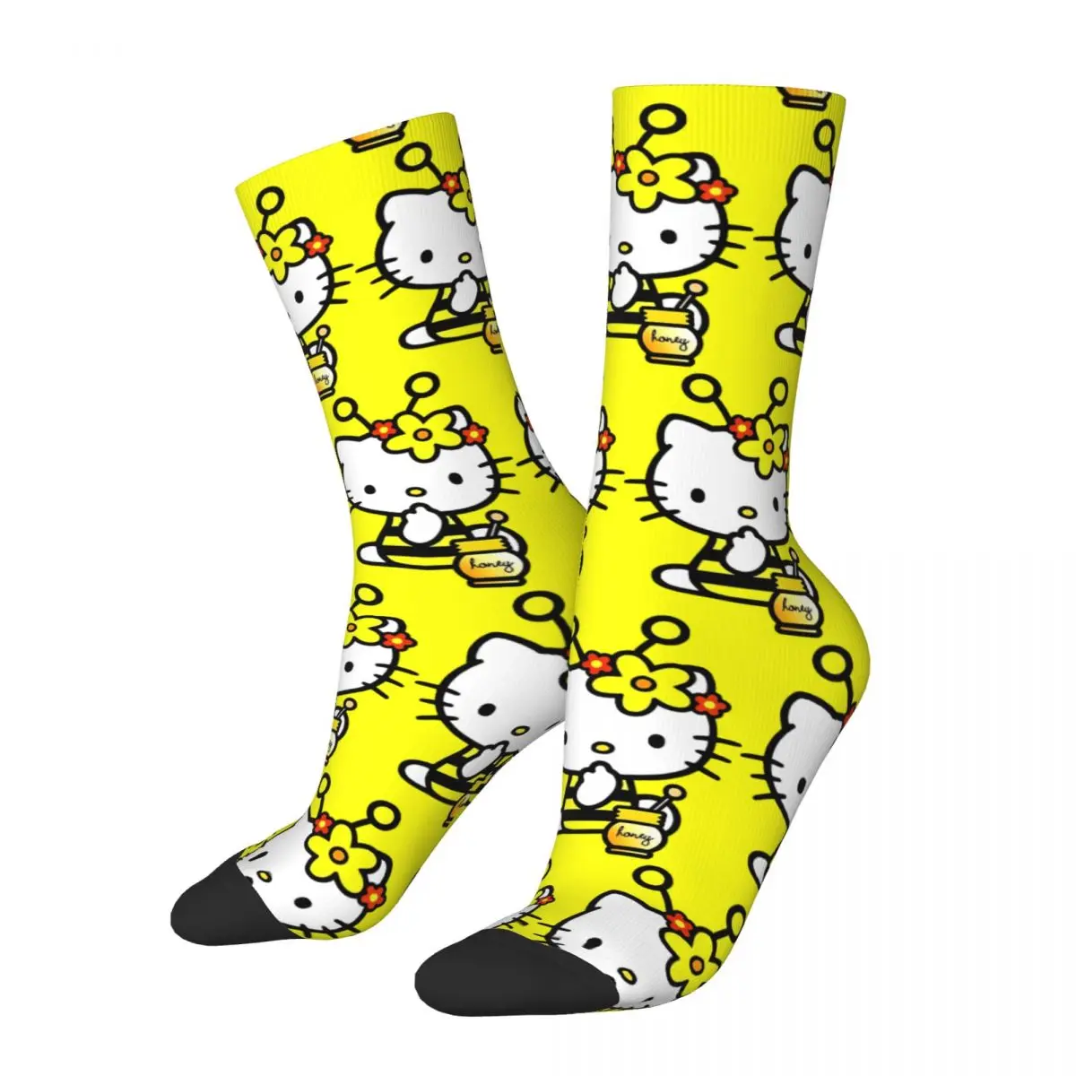 Hello Kitty Stockings Graphic Fashion Socks Winter Anti Bacterial Socks Couple Outdoor Sports Soft Breathable Socks