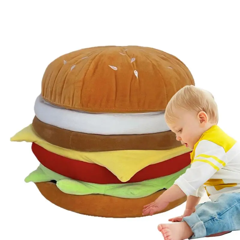 

Ottoman With Storage Shoe Changing Stool Hamburger Shape Shoe Changing Stool For Entrance Bedroom Multifunctional Footrest