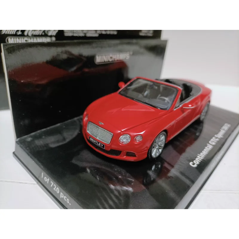 Minichamps 1/43 Continental GTC speed 2012, modelo de coche deportivo Convertible de dos puertas, colección clásica, adorno de exhibición, regalo