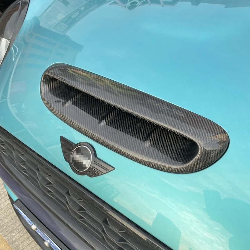 

For Mini Cooper S R56 R53 2007-2014 Front Engine Air Hood Hood Vent Cover Real Carbon Fiber/Forged Carbon Air Outlet Spoiler