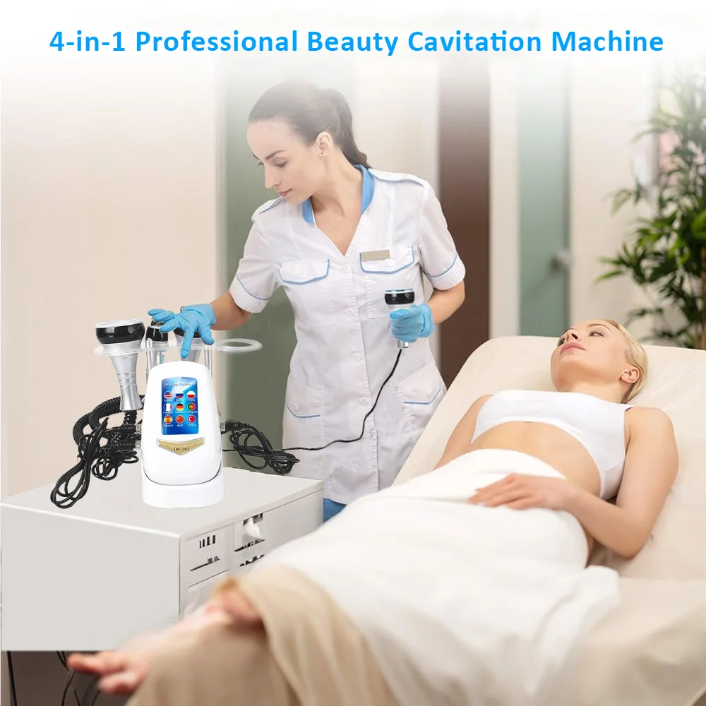 

40K кавитационная машина для похудения тела, ультразвуковая машина для похудения, омоложения кожи, косметическая машина, многополярная подтяжка, против морщин