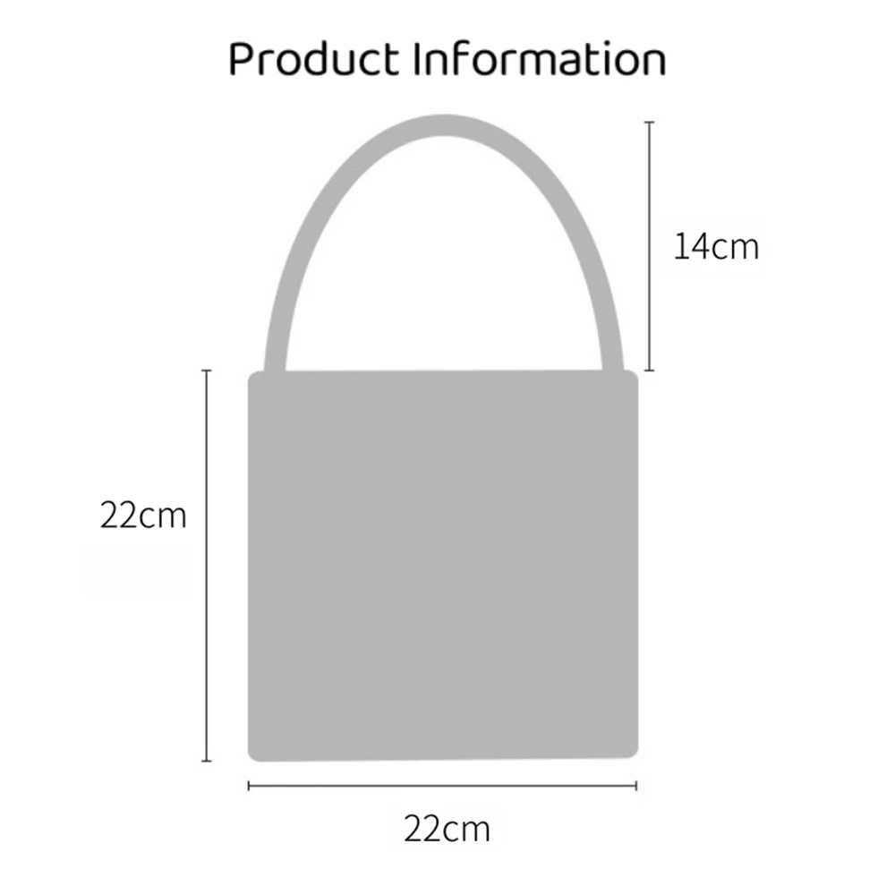 Female Winter Mixed Line Knitting Shopping Bag Thick Woolen Thread Weaving Handbag Women Dopamine Clash Color Crochet Tote Bags