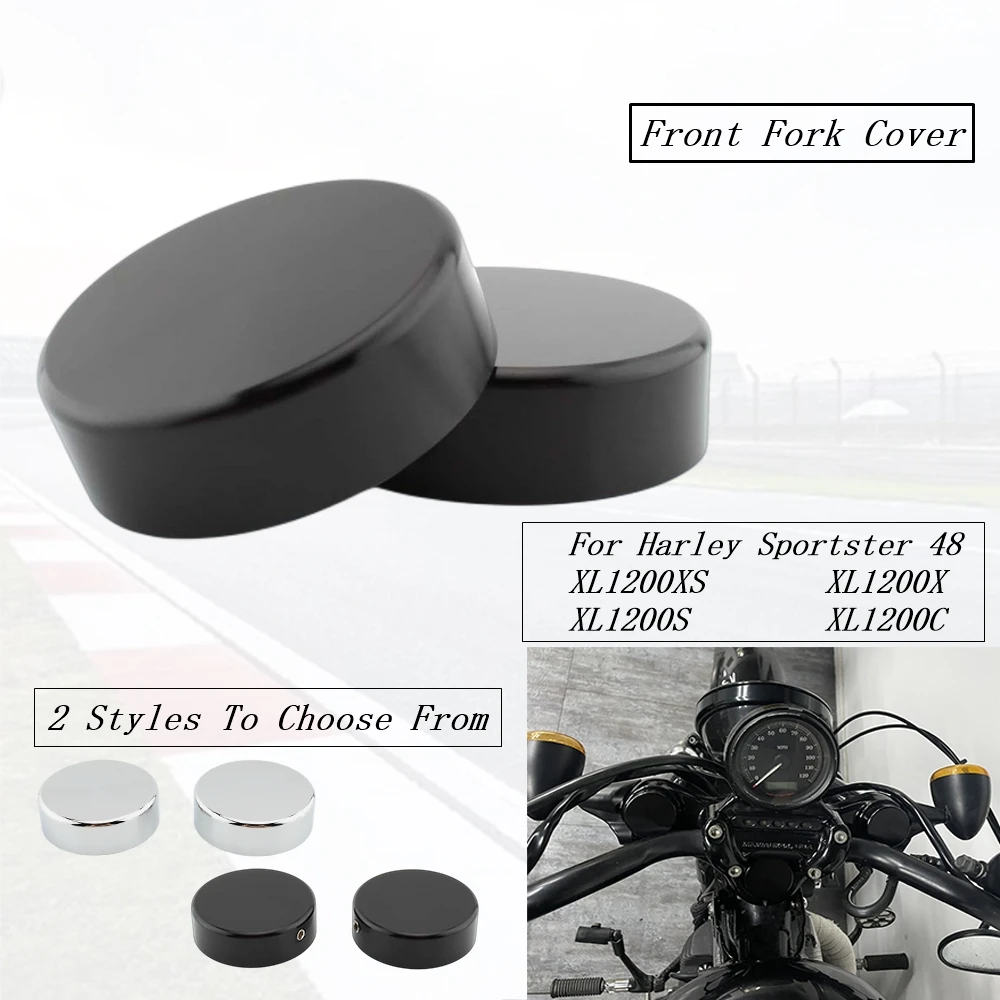 

For Harley Sportster X48 XL1200S XL1200C Front Fork Cover Bolts Decorative Top Cap XL1200X XL1200XS 1988-2015 Motorcycle