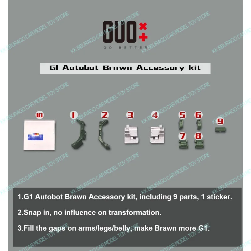 شخصيات الحركة G1 براون المتحولة GO BETTER مجموعة أدوات ترقية أجزاء الحشو ملحقات التماثيل هدية روبوت السيارة #3