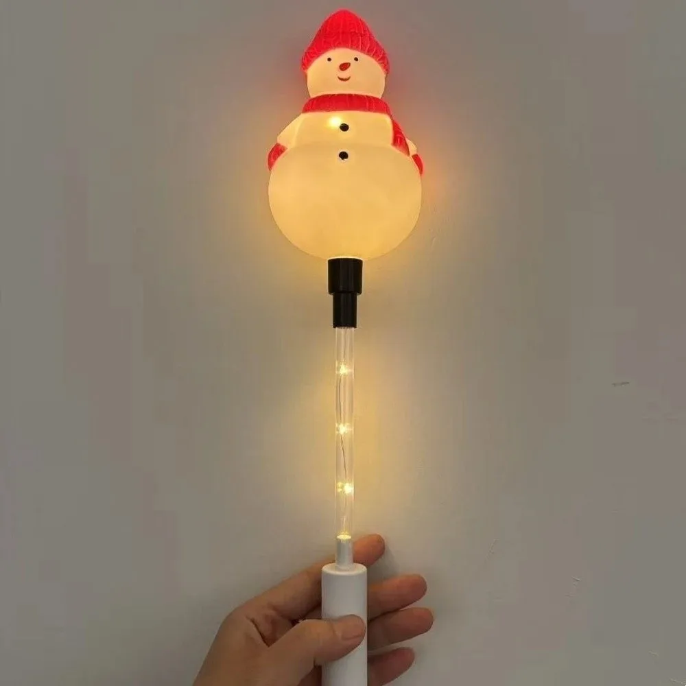 Xmas Props Santa Claus Handheld Glow Stick Snowman Tree Light Up Wand Rabbit Cute Christmas Decoration Lights Indoor Decor