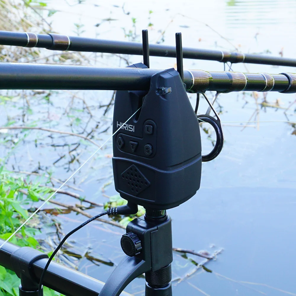 Hirisi B160 Carp Fishing Bite Alarm with Volume Tone Sensitivity Control 6-Color LED Indicator Fishing Alert System - view 4