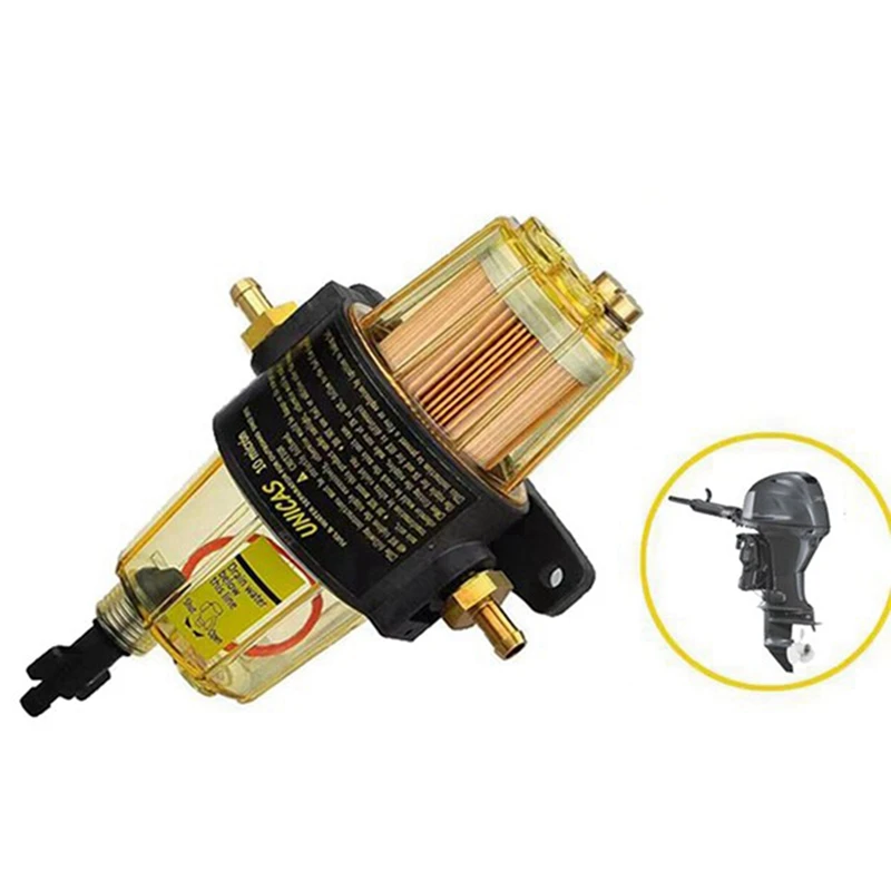 9PCS UF-10K Fuel Filter Fuel Water Separator Assembly Fuel Filter Assembly For Yamaha Suzuki Tohatsu Mercury Outboard