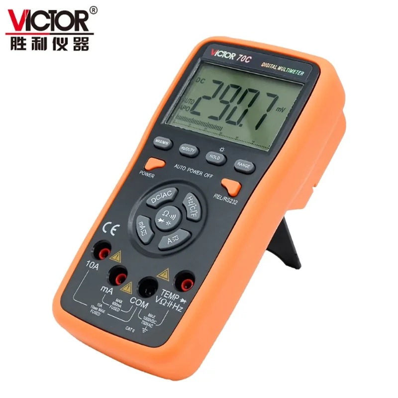 RUOSHUI 70C Digital Multimeter 6000 Counts Auto Range Meter LCD Display 20MHz Fuse 1000V Ture RMS Professional Tester Voltmeter