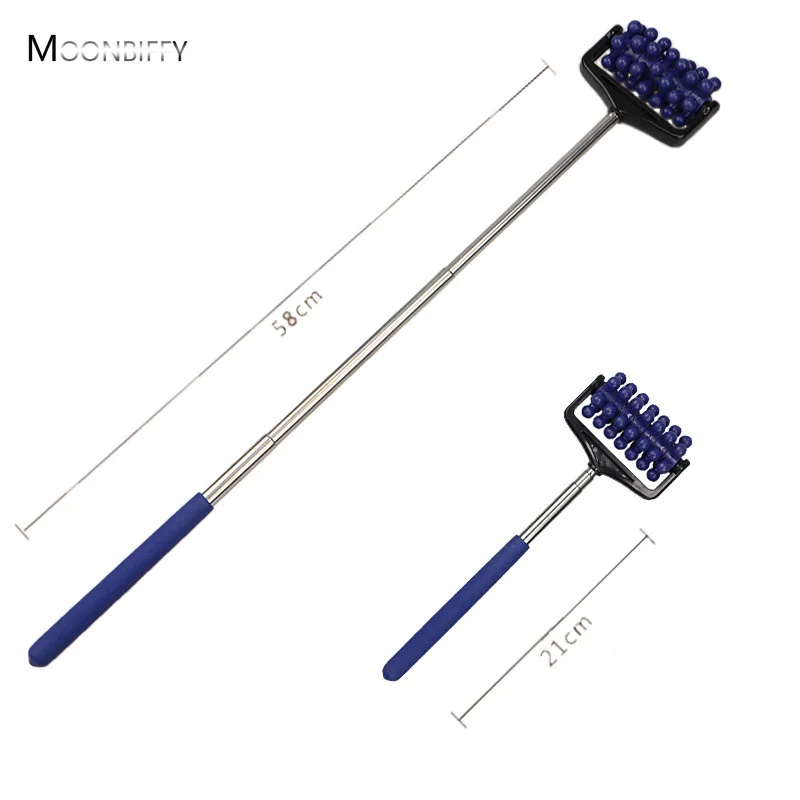 Adjustable Retractable Massage Roller Back Scraper Relaxation Tool Pain Decompression Health Care Body Neck Hand-held Massager - Image 4