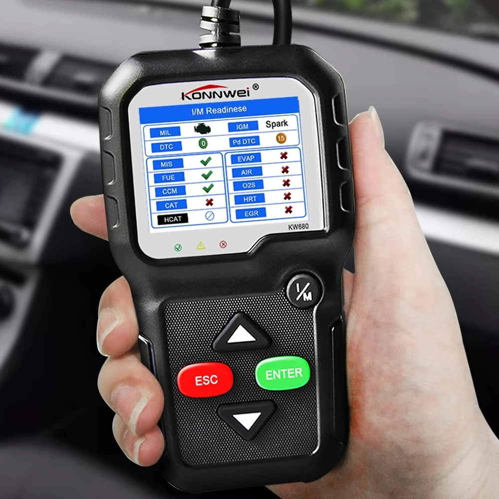 

Сканер OBD2, считывание кодов KONNWEI KW680, считыватель Clear Code OBD 2, автомобильный диагностический инструмент