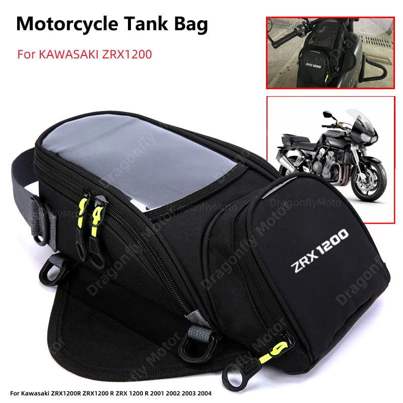 

Motorcycle Fuel Bag Mobile Phone Navigation Tank For Kawasaki ZRX1200R ZRX1200 R ZRX 1200 R Multifunctional Small Oil Reservoit